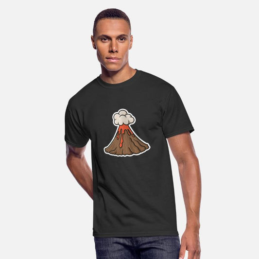 Cartoon Volcano Erupting Volcano Illustration