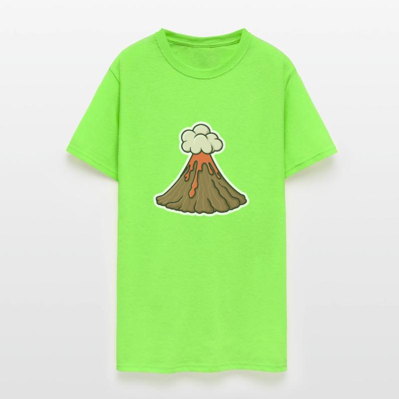 Cartoon Volcano Erupting Volcano Illustration