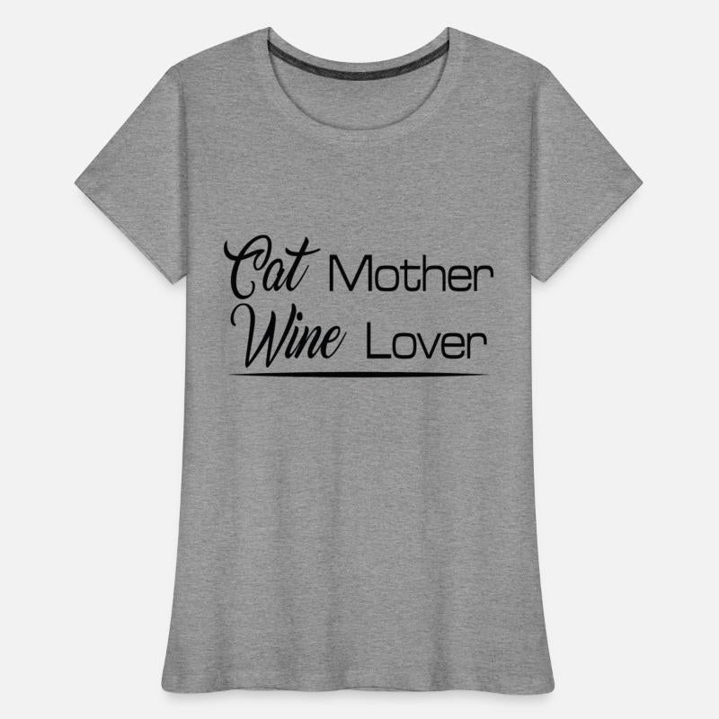 cat mother wine lover