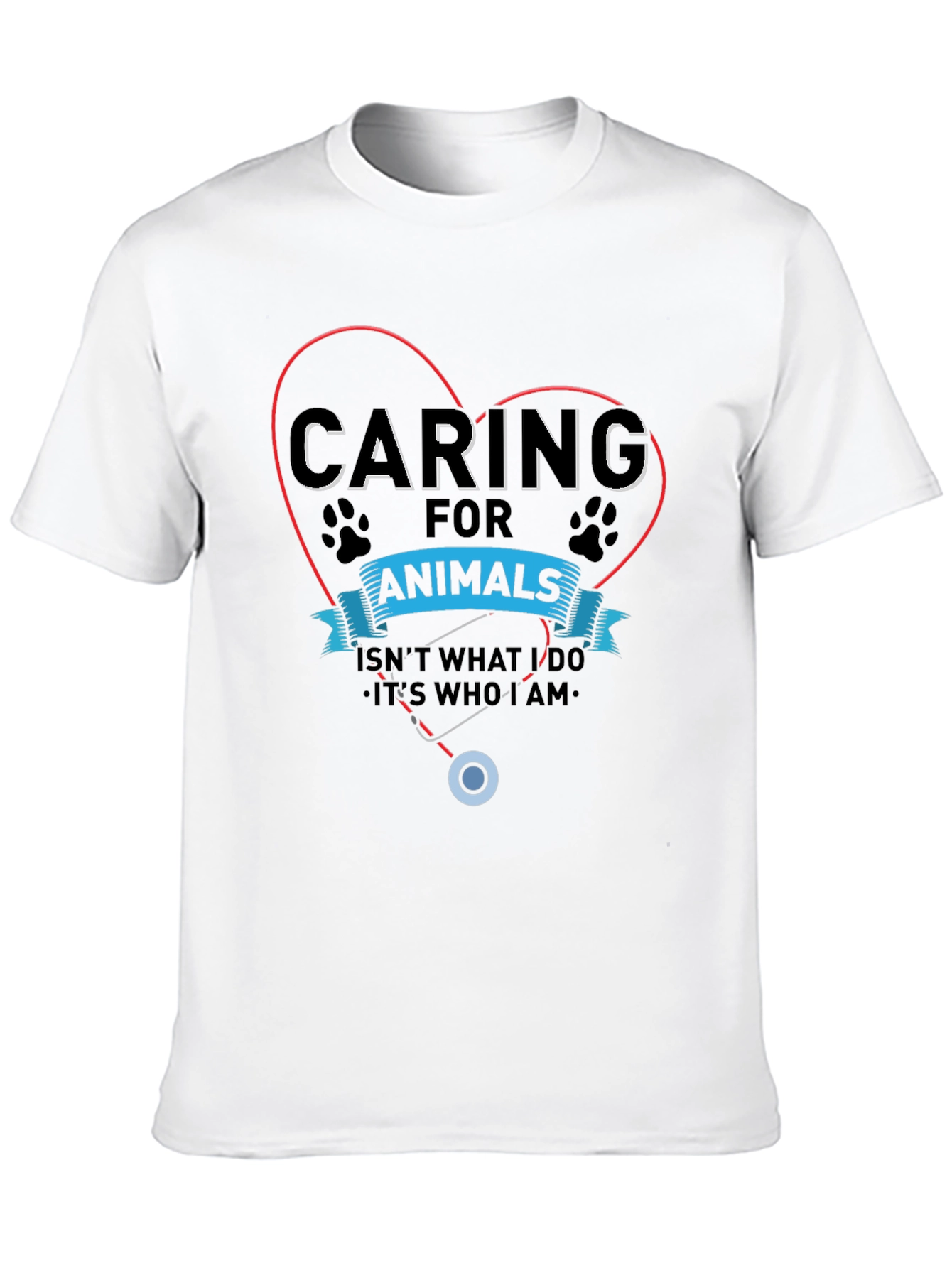 Caring for Animals T-Shirt: Veterinary Love Tee