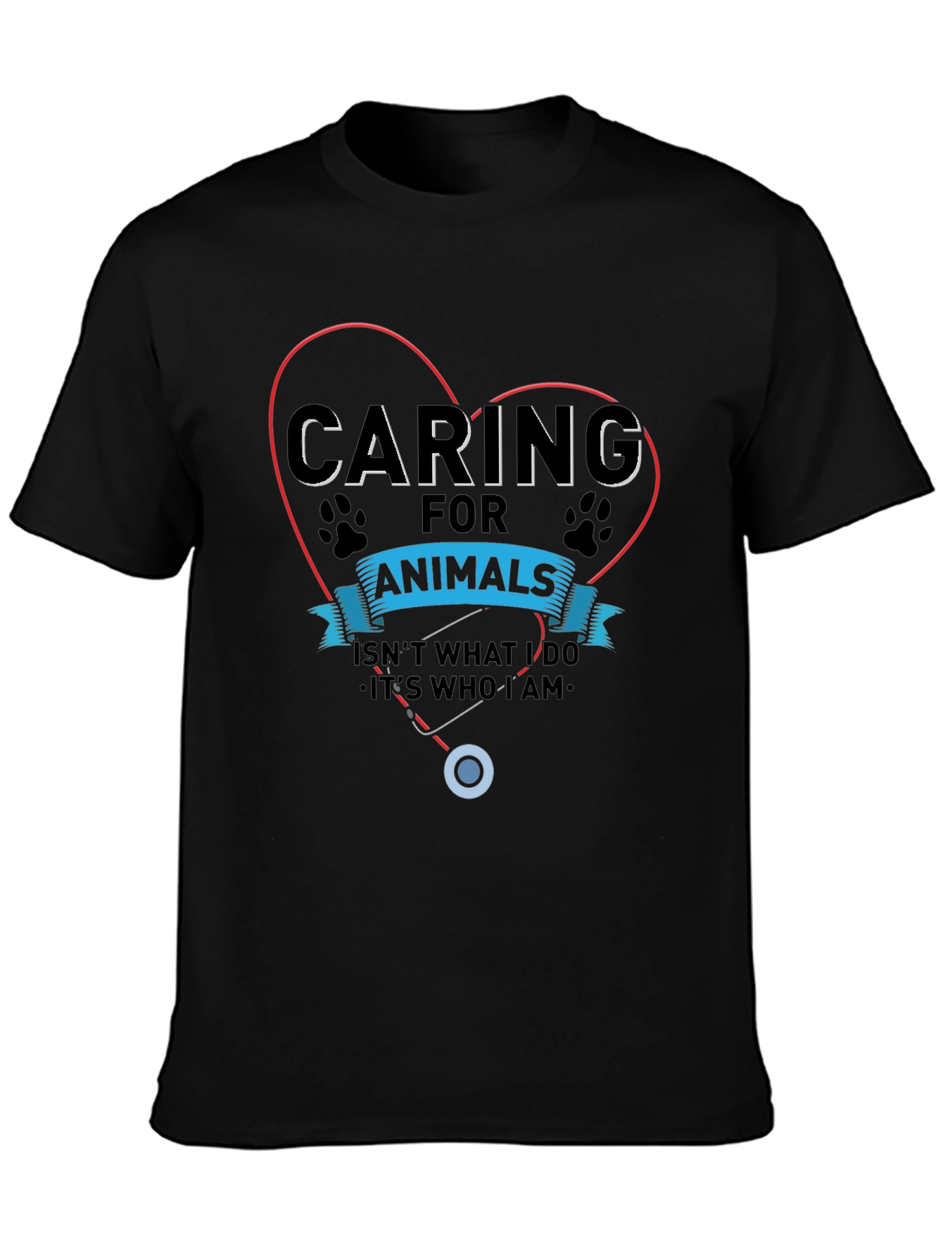 Caring for Animals T-Shirt: Veterinary Love Tee