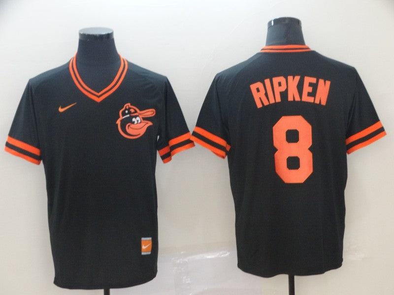 Men's Baltimore Orioles Cal Ripken Jr. #8 Black Replica Team Jerseys