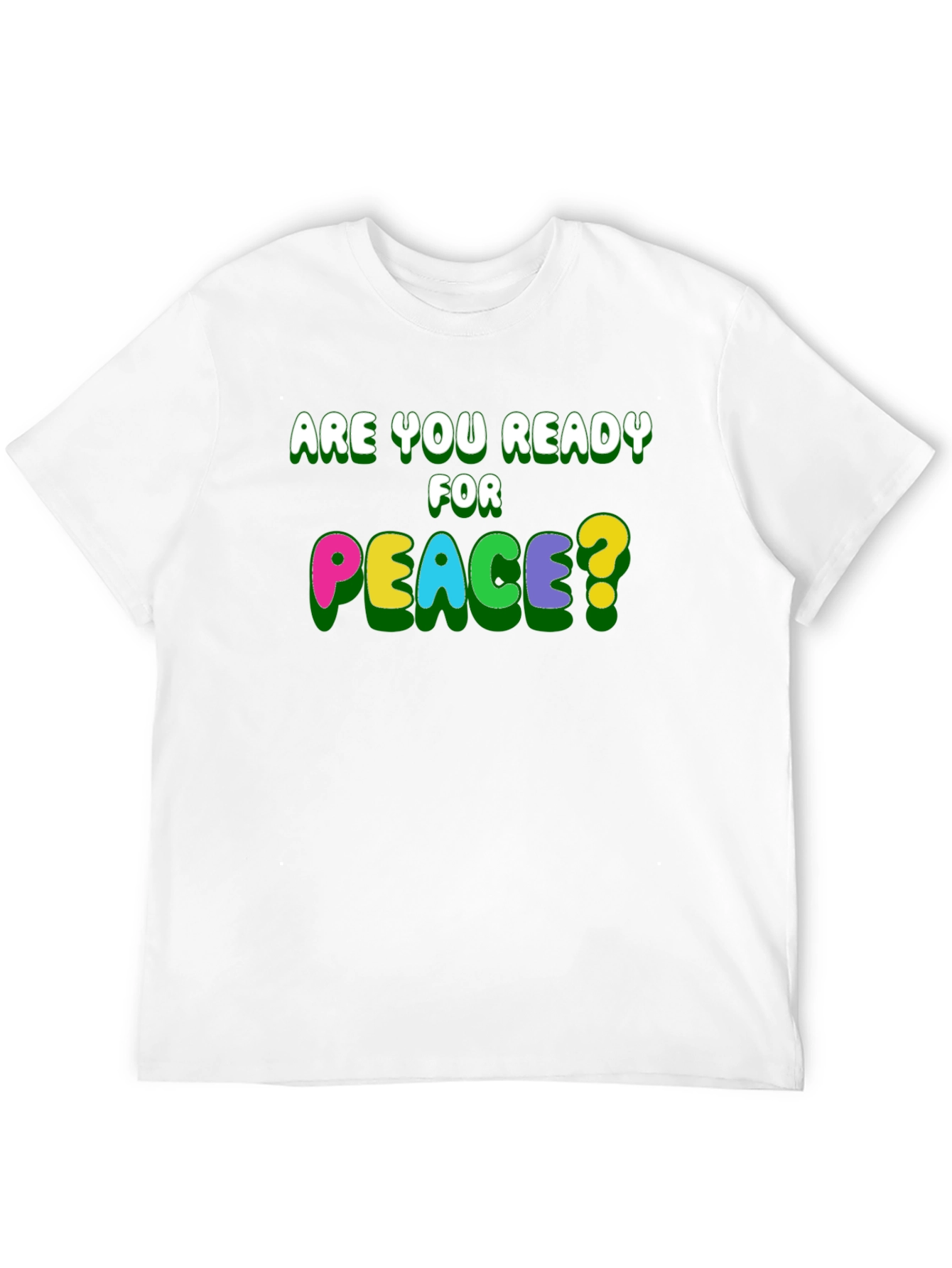 Ready for Peace? Black Graphic T-Shirt