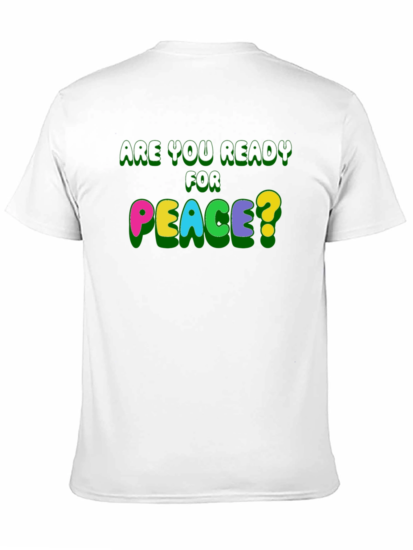 Ready for Peace? Black Graphic T-Shirt