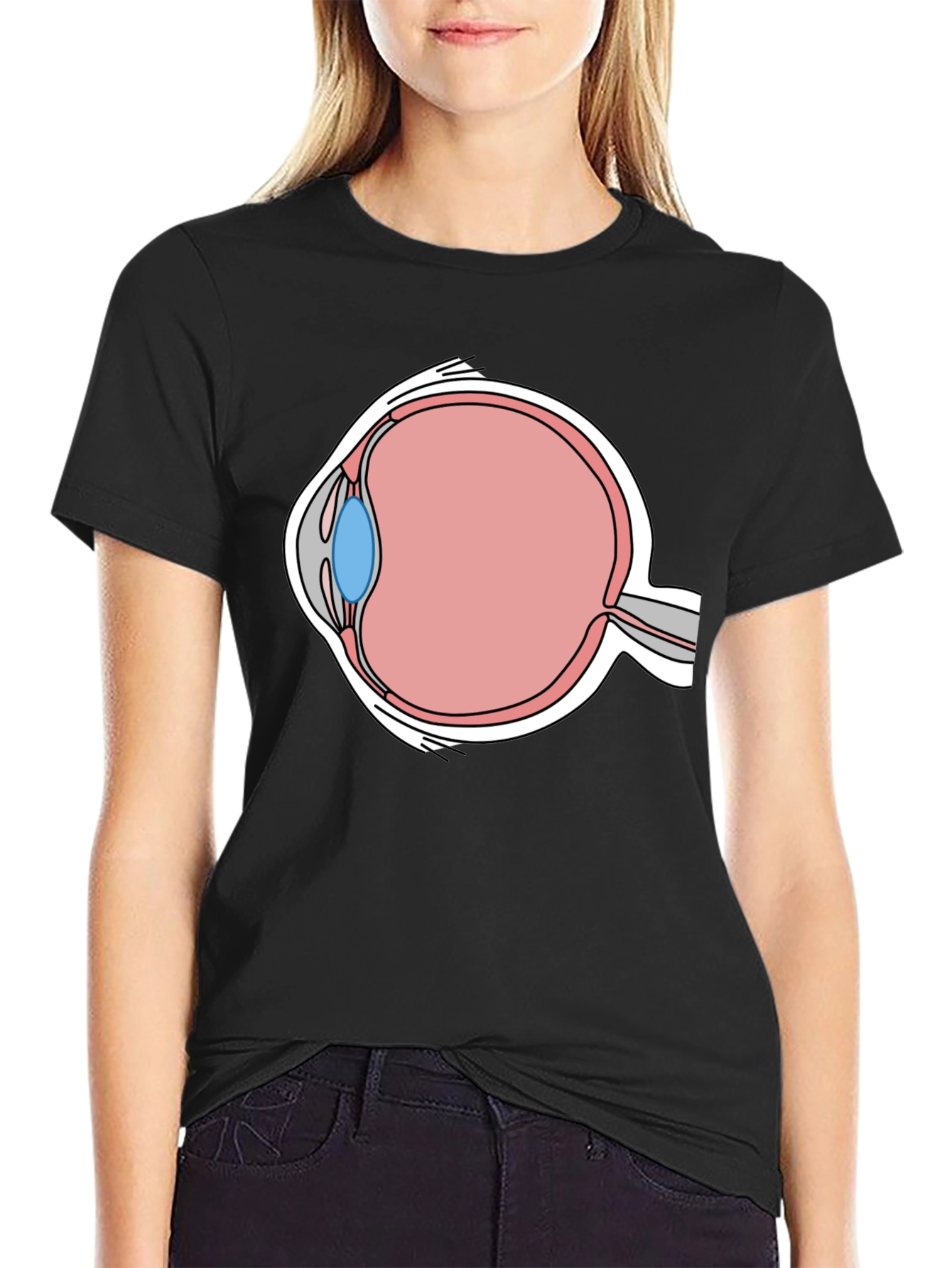 Eye Anatomy Graphic T-Shirt - Medical Humor Tee