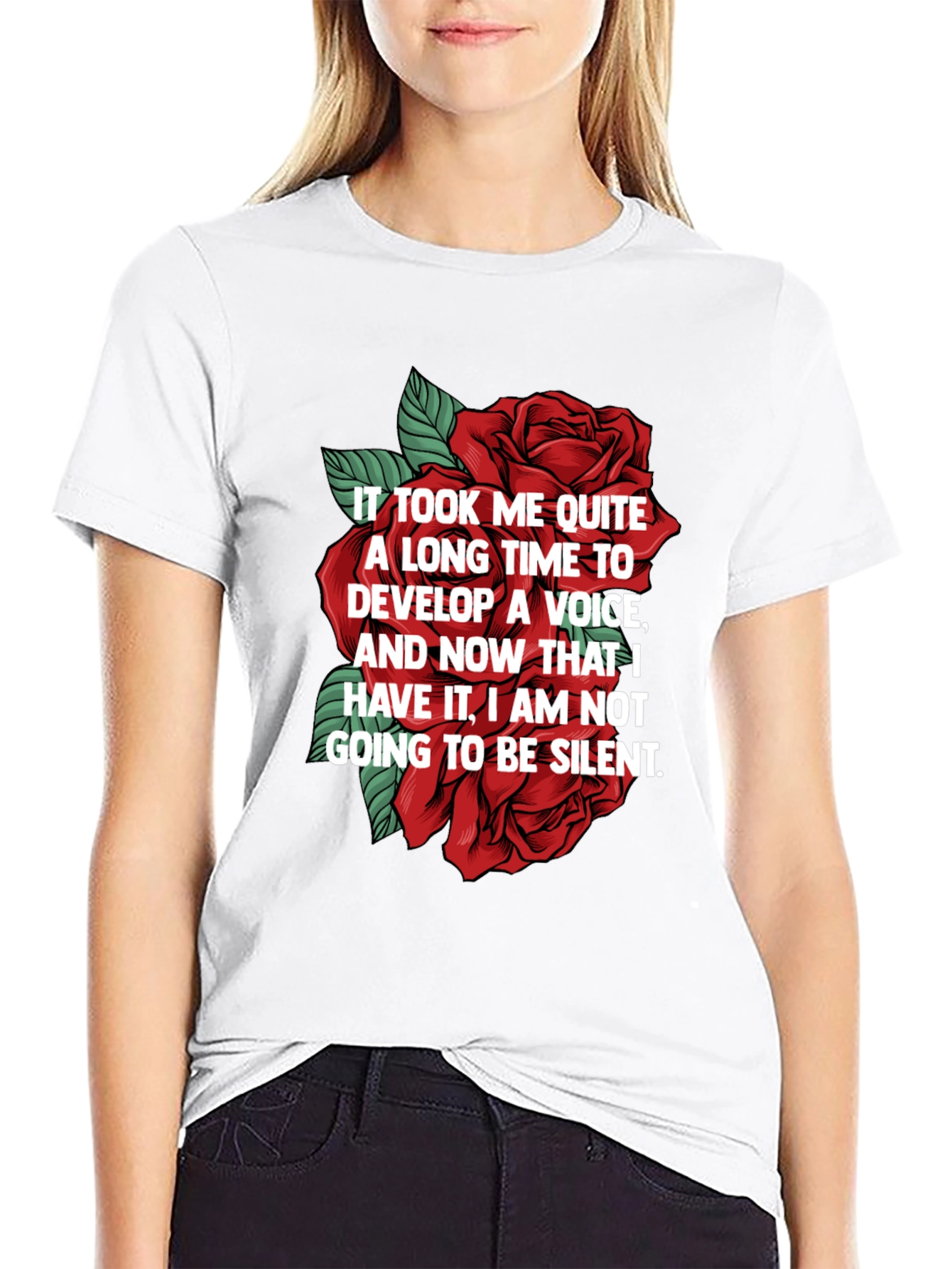 Floral Empowerment Tee - Voice Graphic T-Shirt