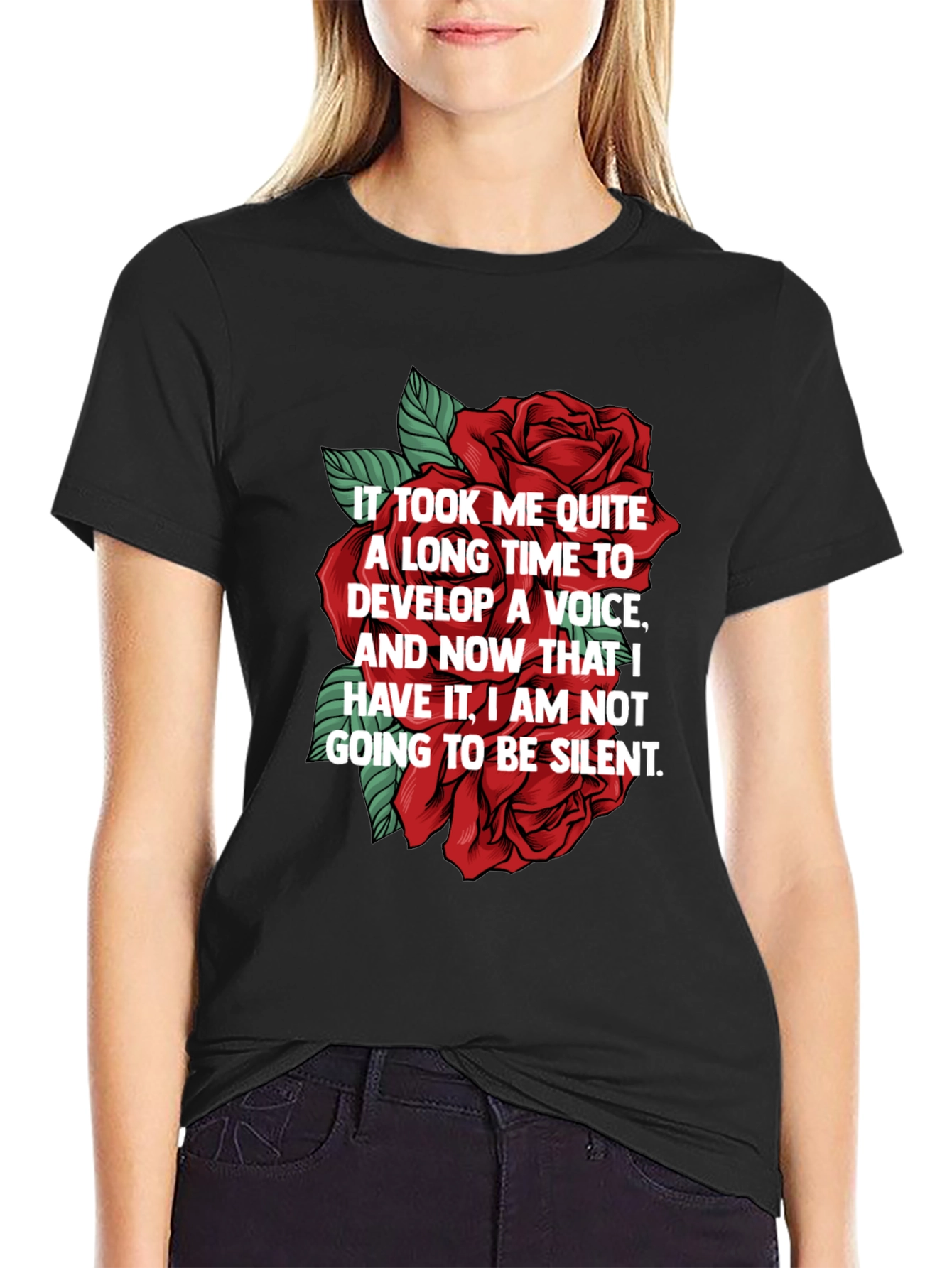 Floral Empowerment Tee - Voice Graphic T-Shirt