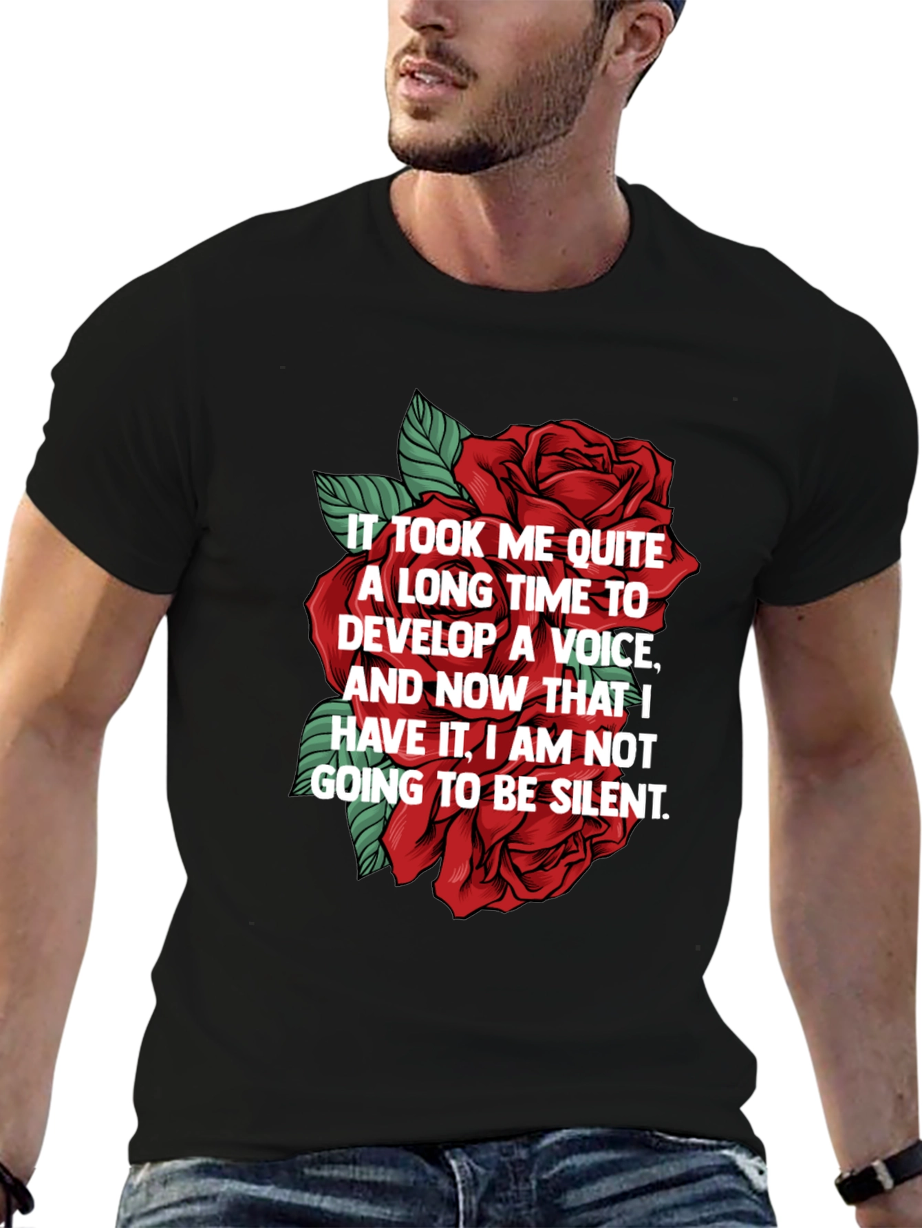 Floral Empowerment Tee - Voice Graphic T-Shirt