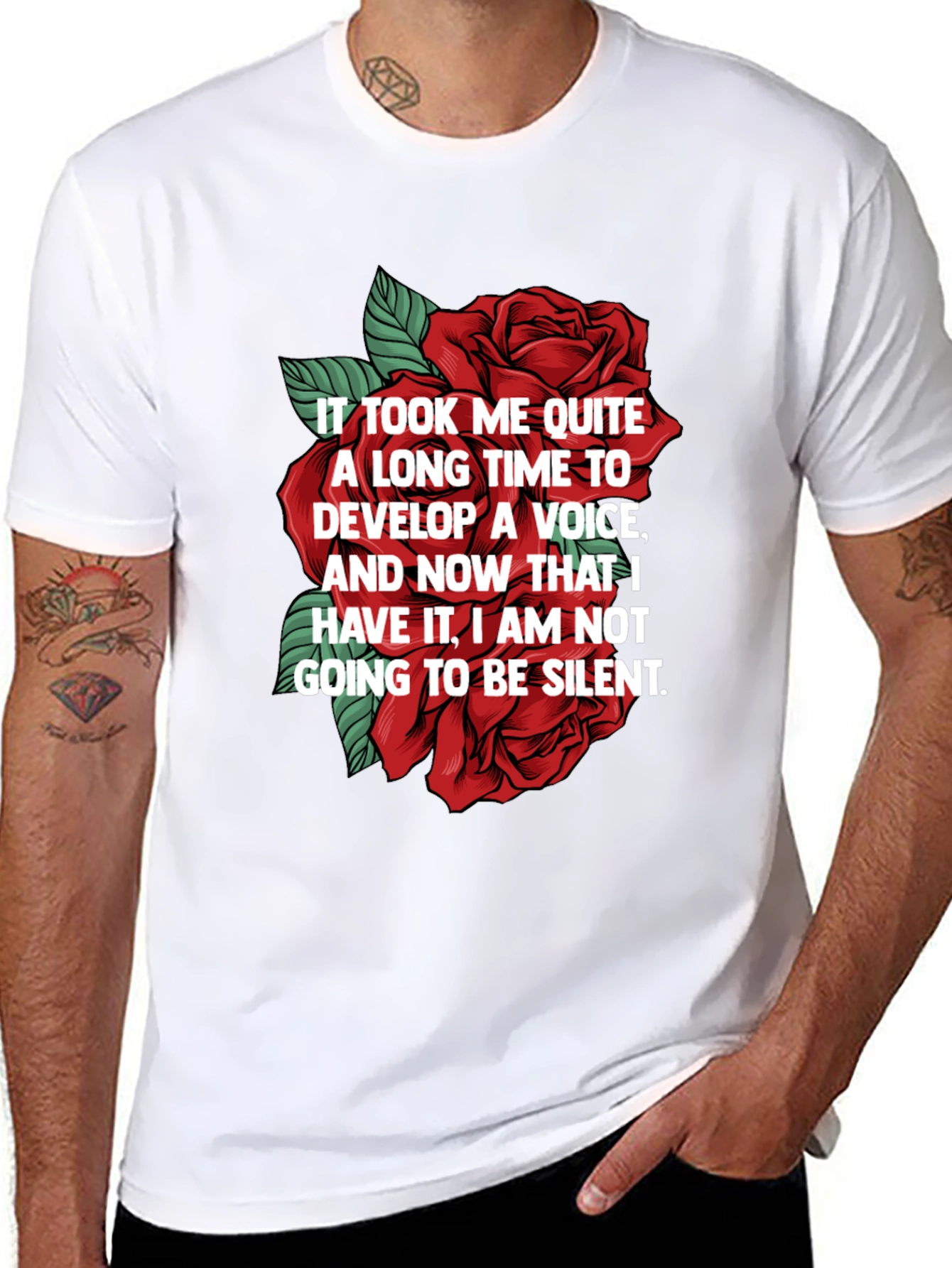 Floral Empowerment Tee - Voice Graphic T-Shirt