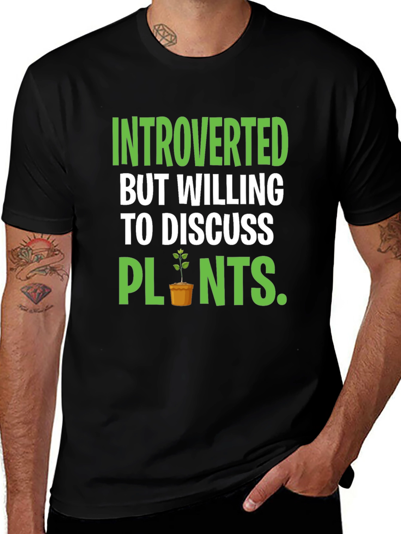 Introverted Plants Graphic Tee