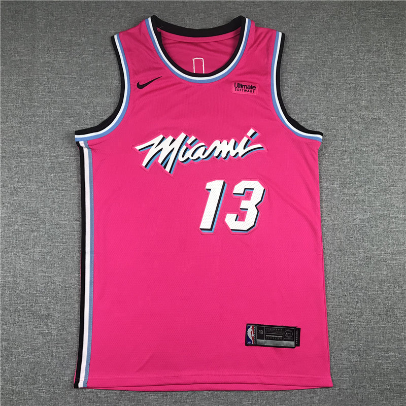 Men's Miami Heat Bam Adebayo #13 Pink Swingman Player Jerseys