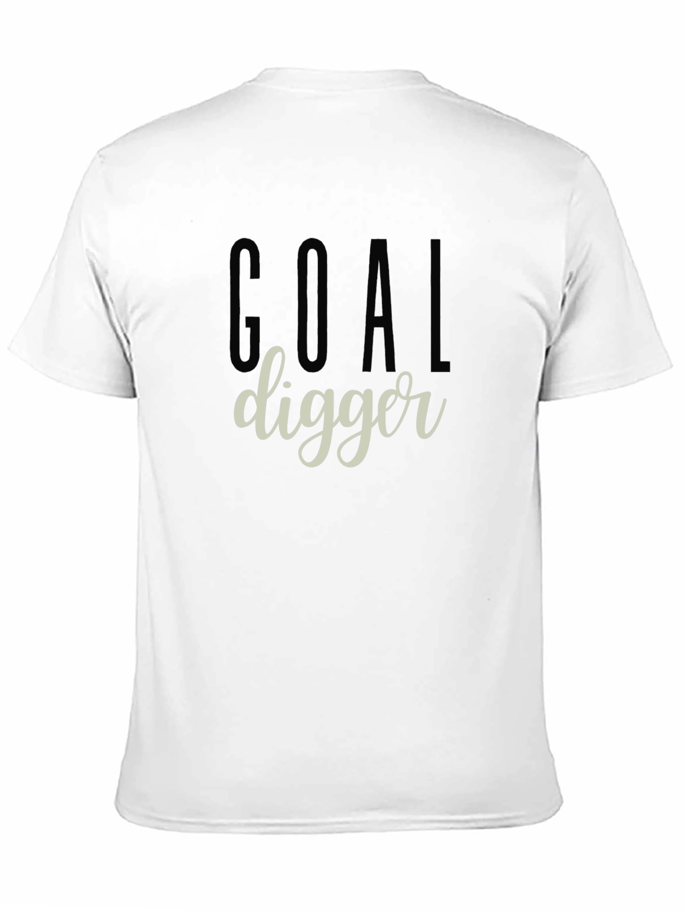 Goal Digger Graphic Tee - Black Cotton T-Shirt