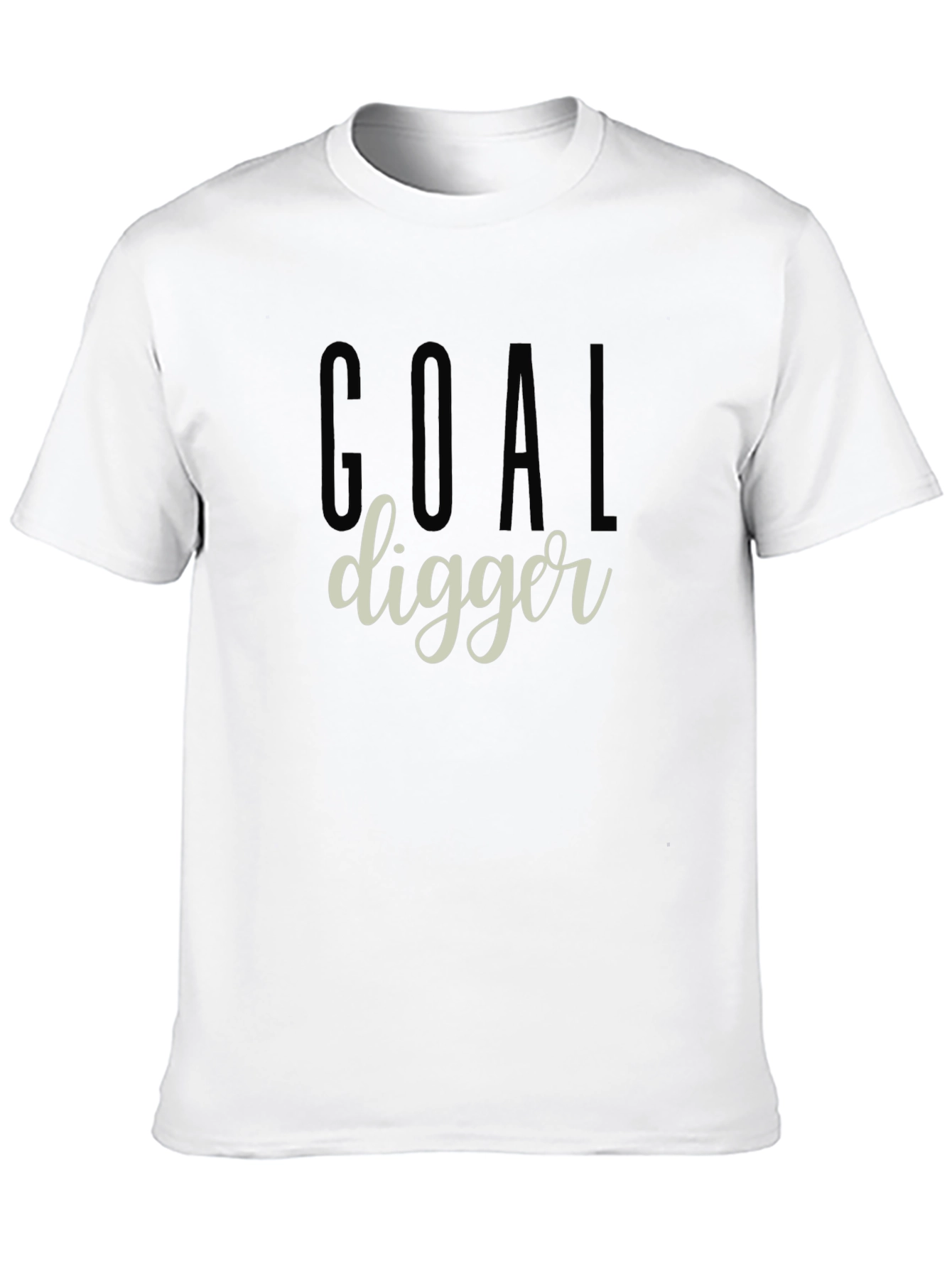 Goal Digger Graphic Tee - Black Cotton T-Shirt