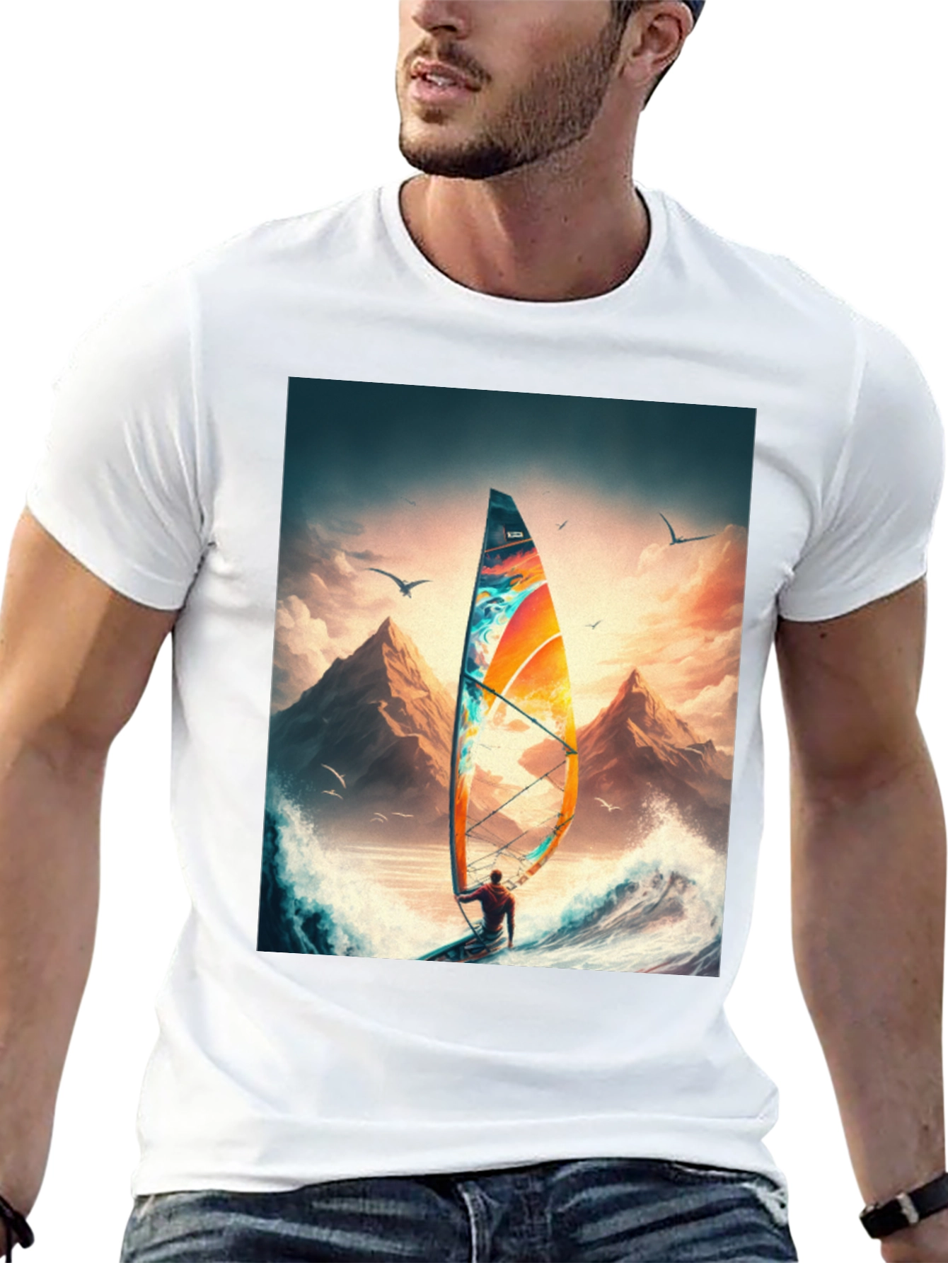 Windsurfing Adventure Graphic Tee