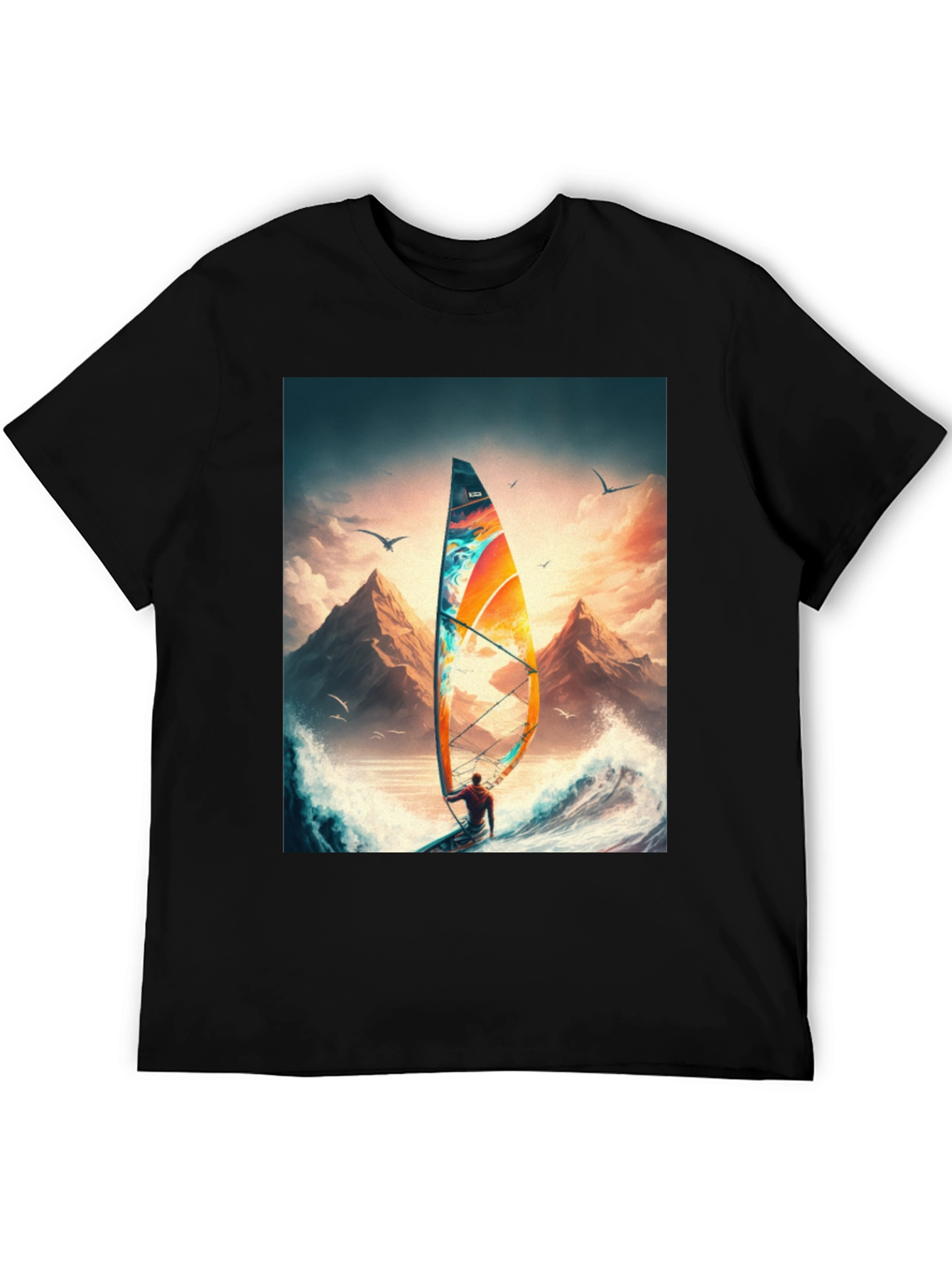 Windsurfing Adventure Graphic Tee