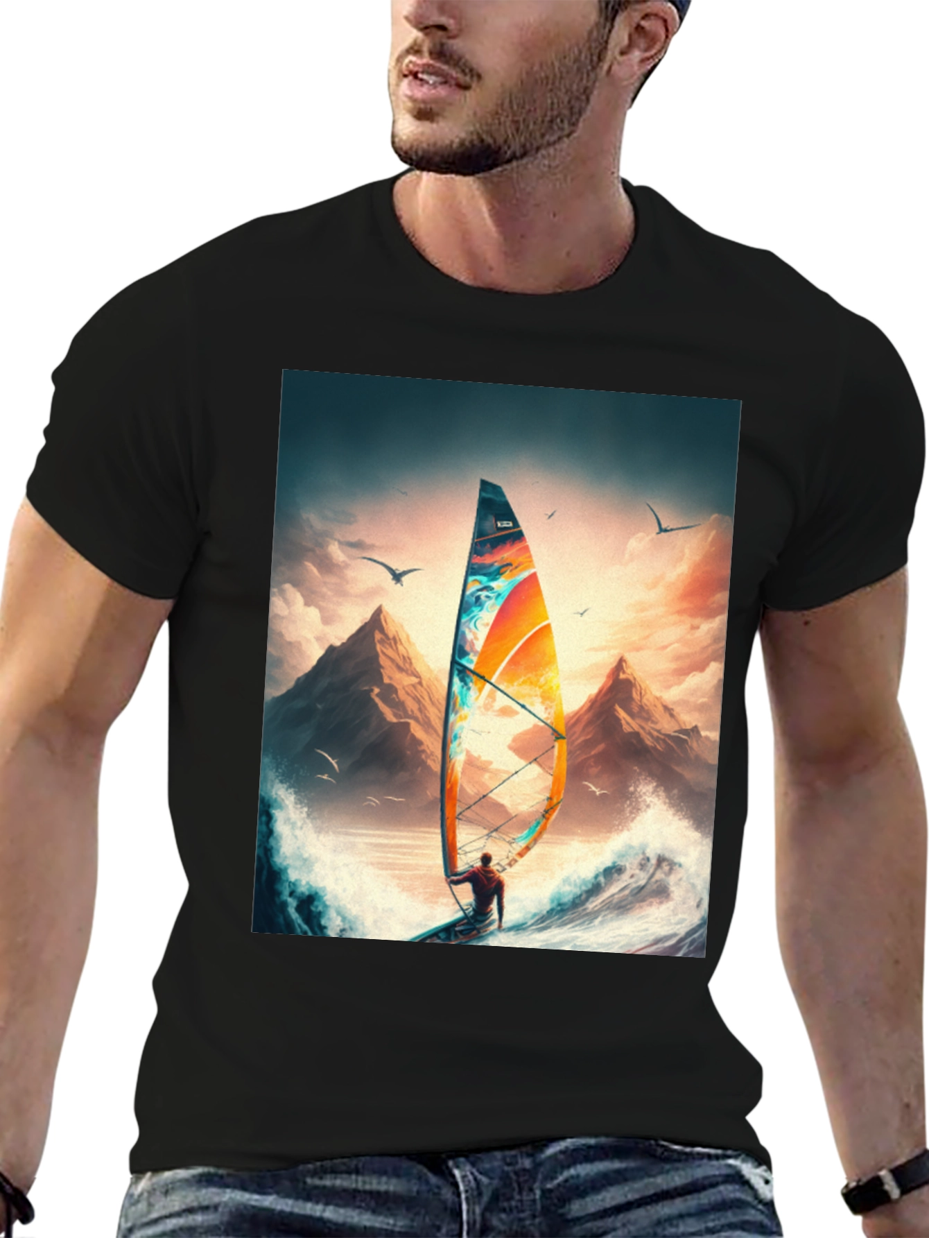 Windsurfing Adventure Graphic Tee