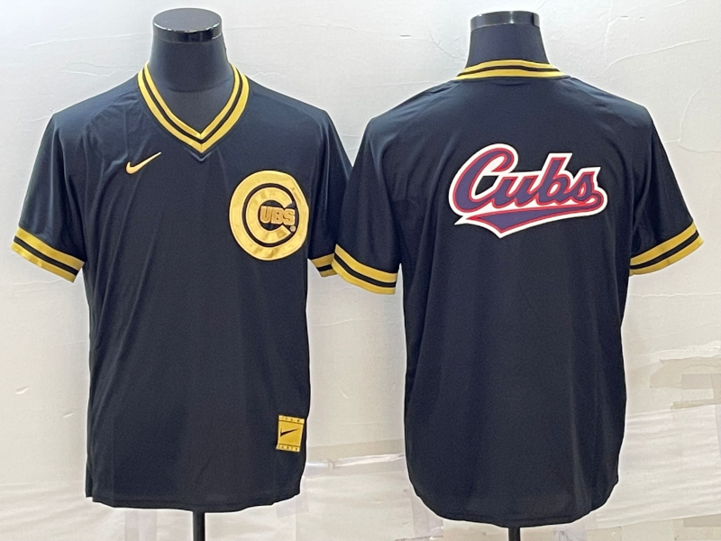 Men's Chicago Cubs Black Alternate Replica Team Jerseys