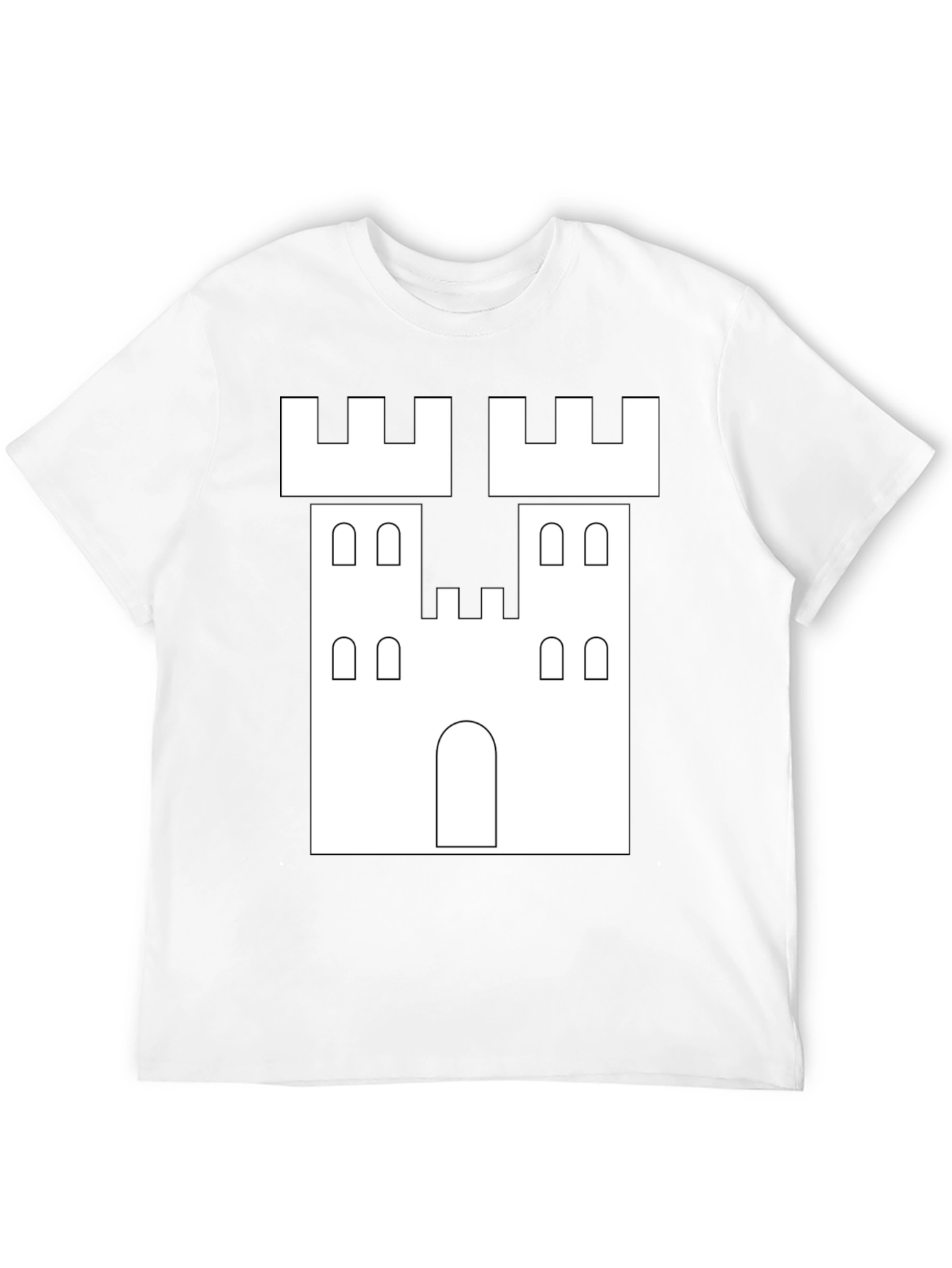 Castle Graphic Tee - Black Crew Neck T-Shirt