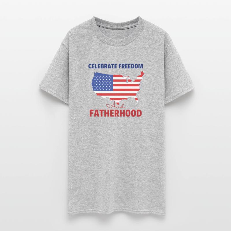 Celebrate Freedom and Fatherhood with flag America