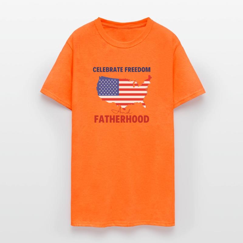 Celebrate Freedom and Fatherhood with flag America