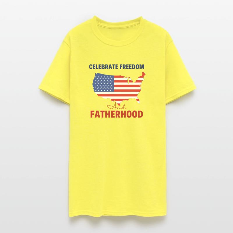 Celebrate Freedom and Fatherhood with flag America