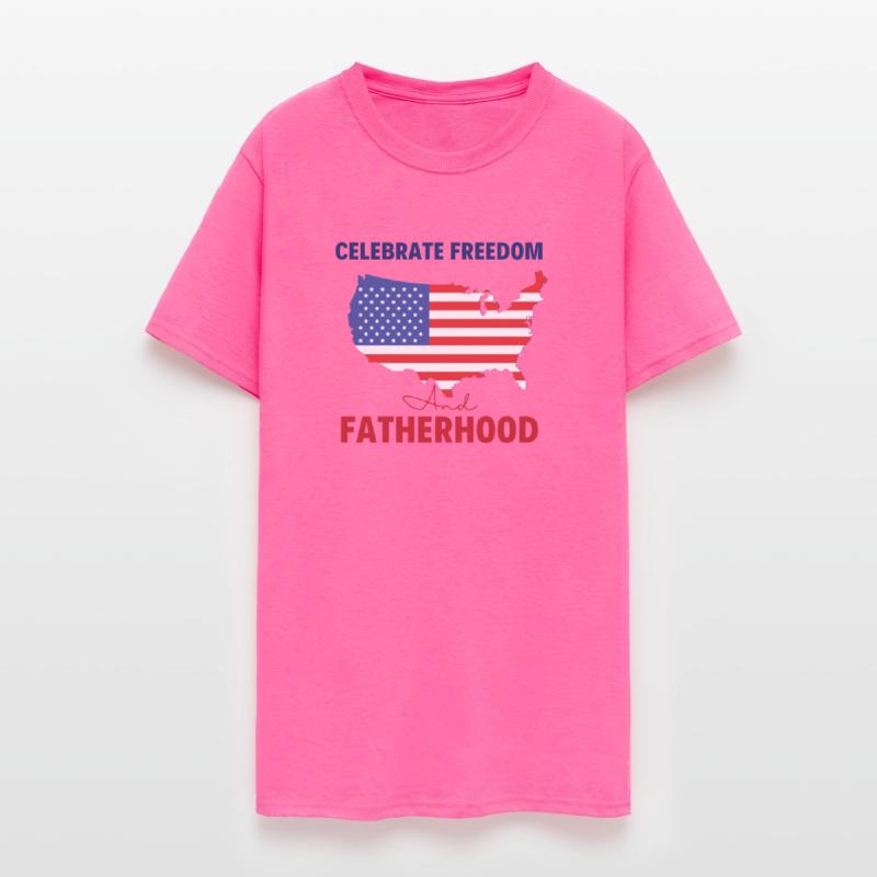 Celebrate Freedom and Fatherhood with flag America