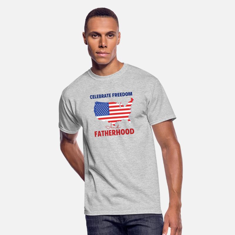 Celebrate Freedom and Fatherhood with flag America