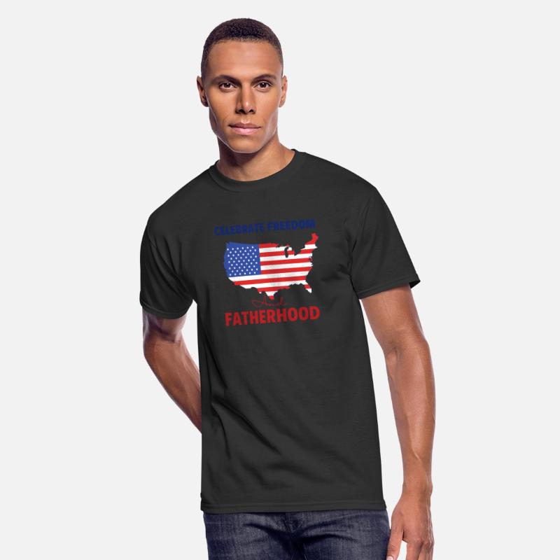 Celebrate Freedom and Fatherhood with flag America