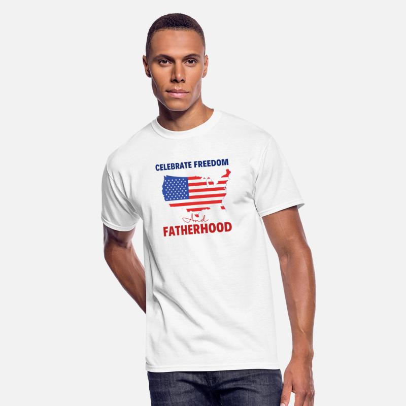 Celebrate Freedom and Fatherhood with flag America