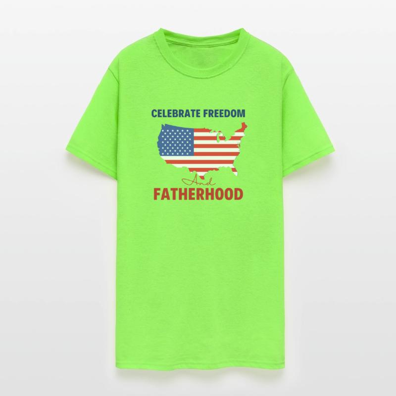 Celebrate Freedom and Fatherhood with flag America