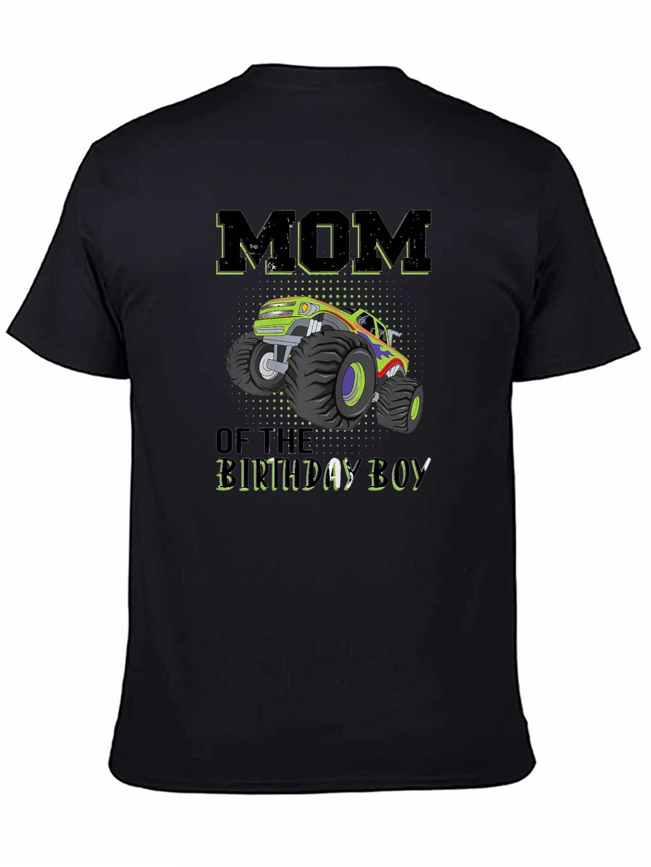 Mom of the Birthday Boy Monster Truck T-Shirt