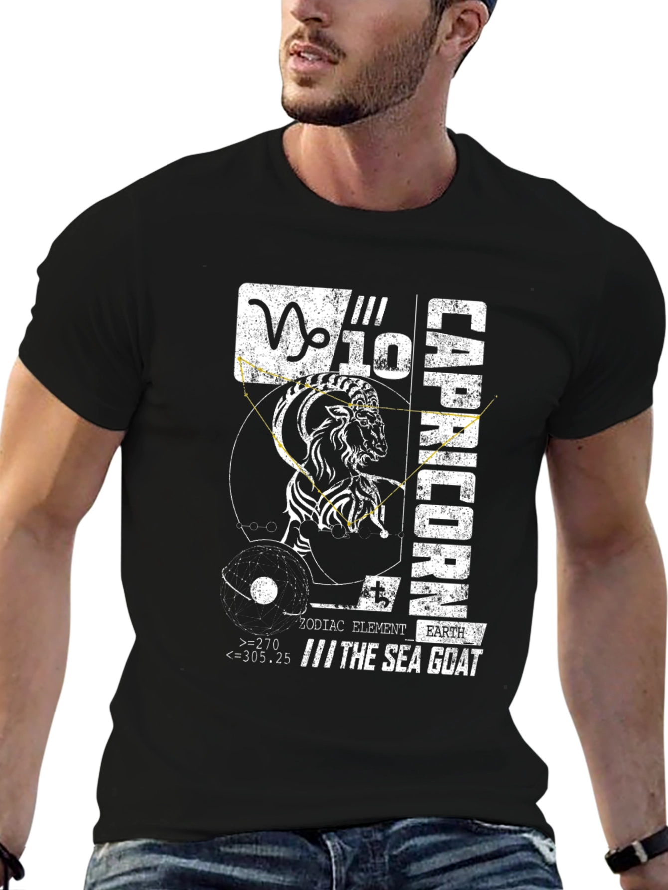Capricorn Zodiac Graphic T-Shirt