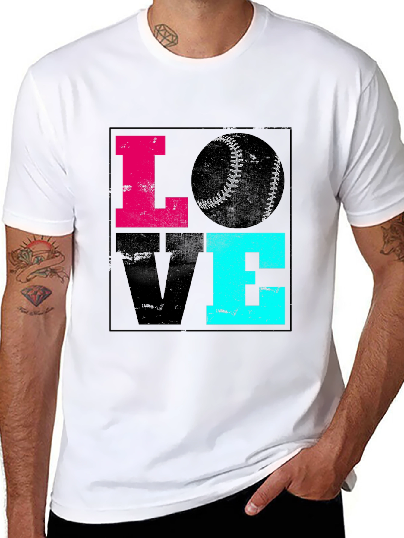 Love Baseball Graphic Tee - Sporty Casual Shirt