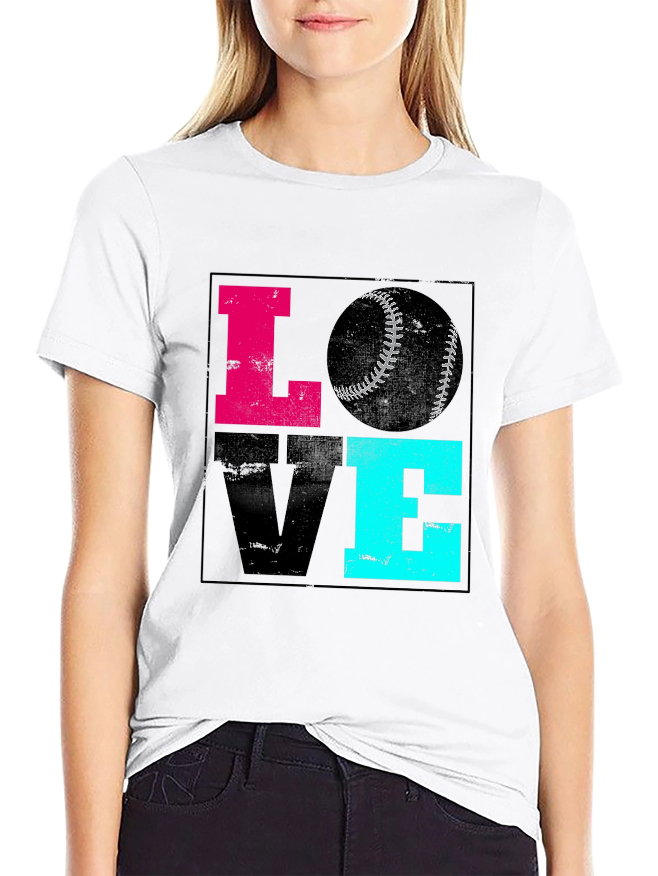 Love Baseball Graphic Tee - Sporty Casual Shirt