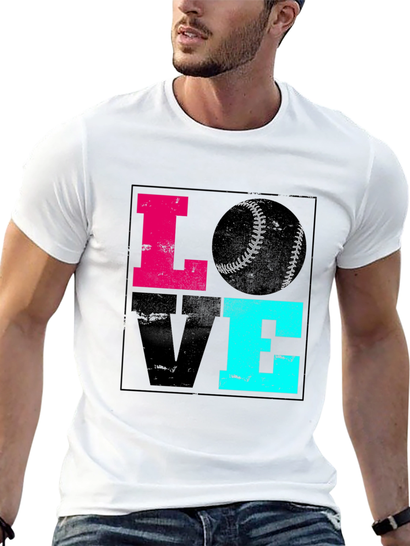 Love Baseball Graphic Tee - Sporty Casual Shirt