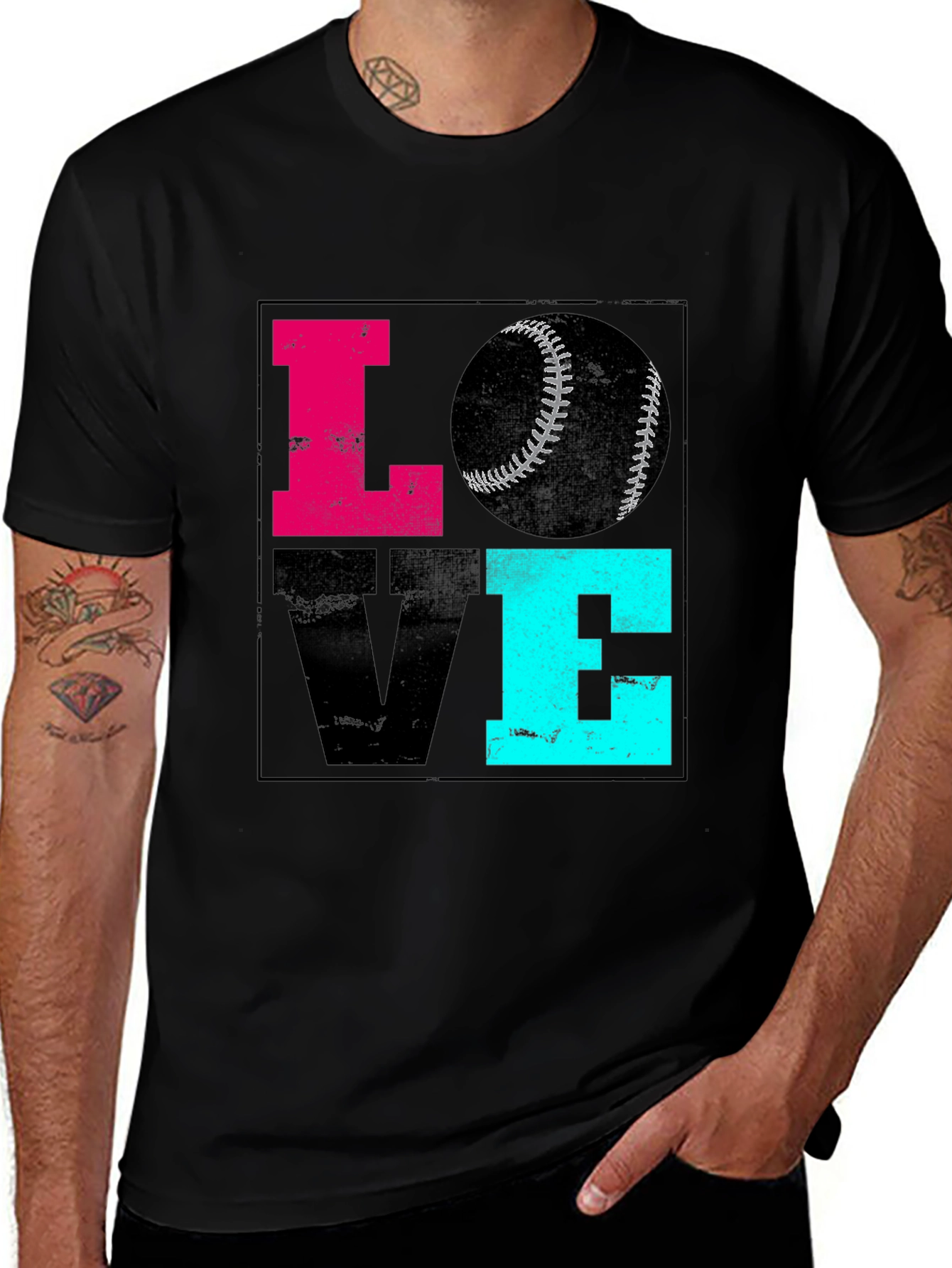 Love Baseball Graphic Tee - Sporty Casual Shirt