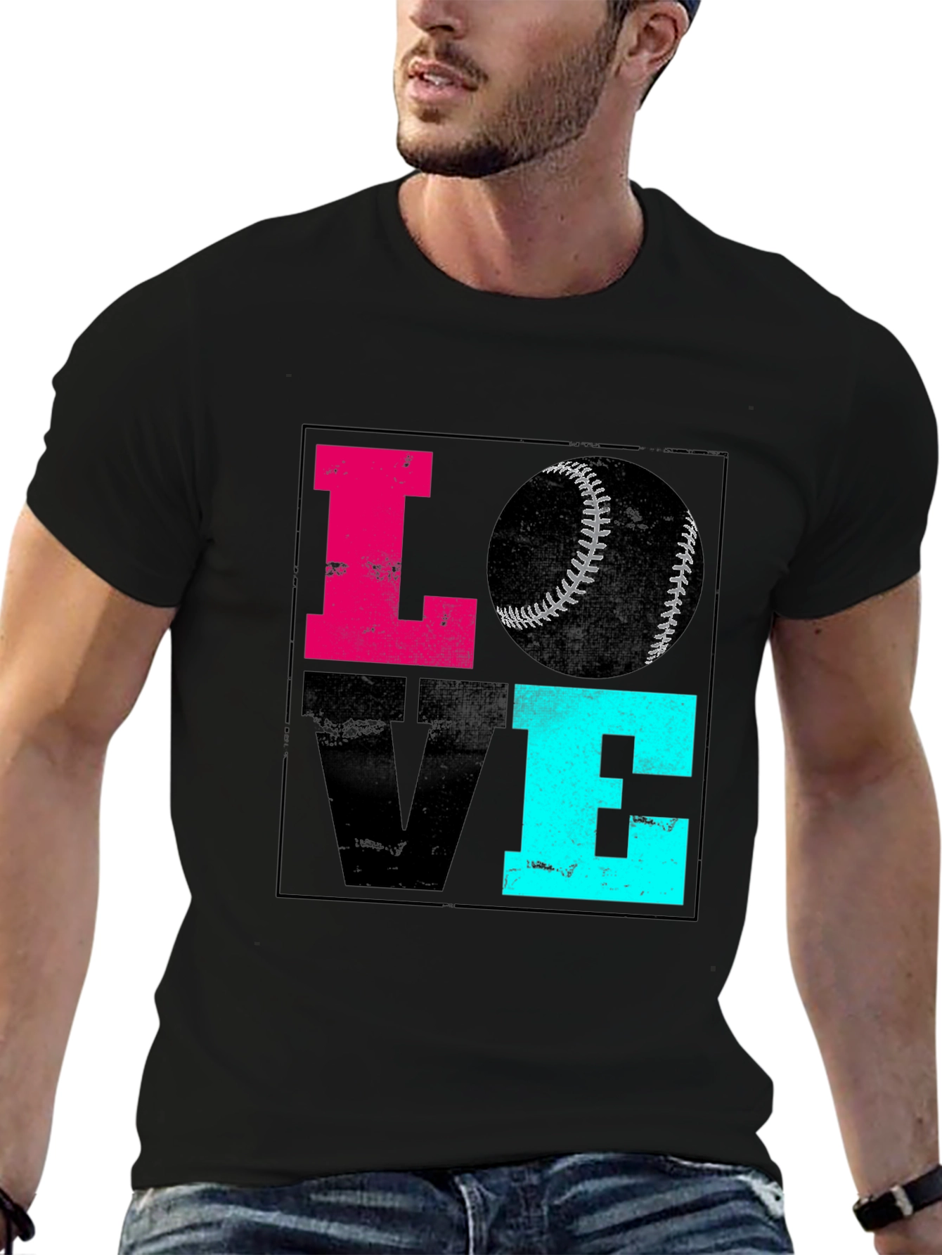 Love Baseball Graphic Tee - Sporty Casual Shirt