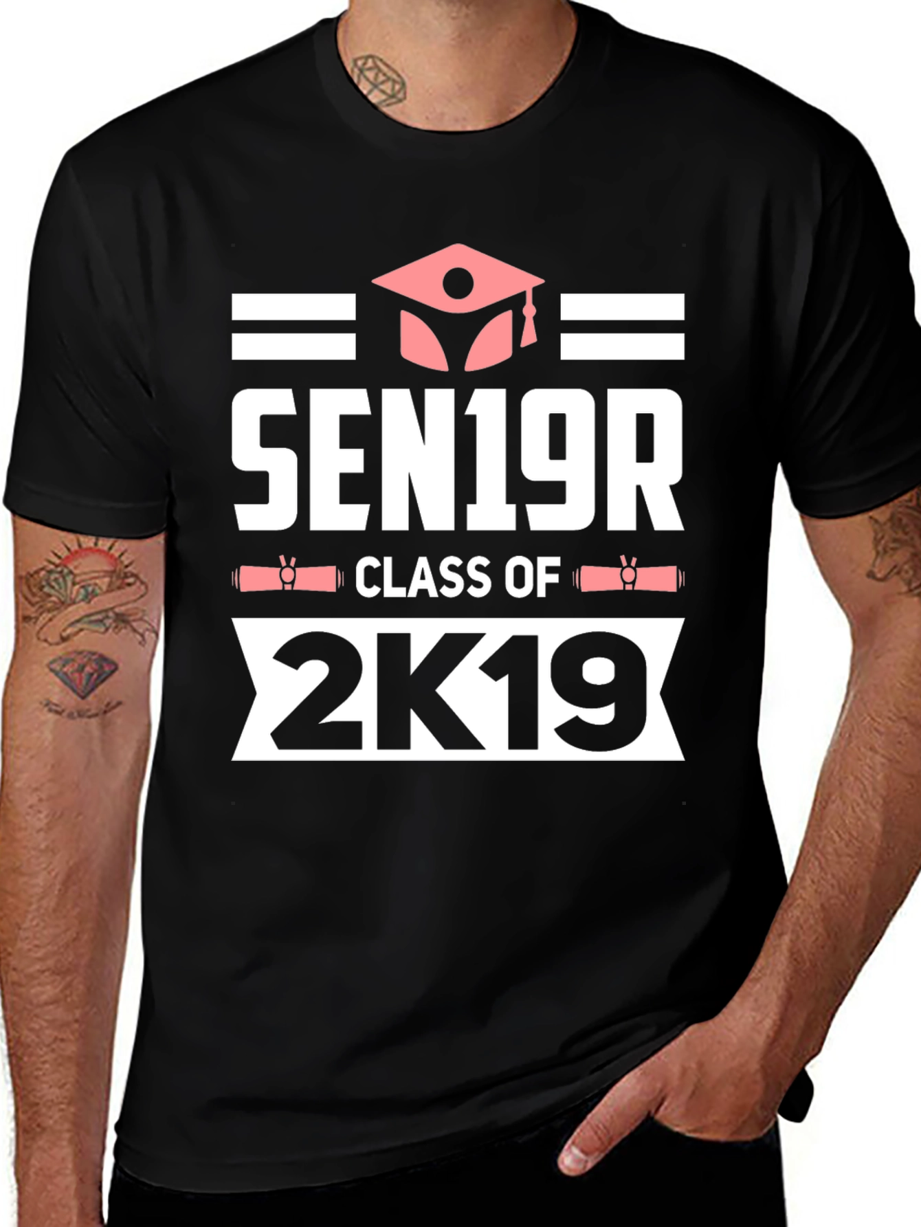 Senior Class of 2K19 Black T-Shirt