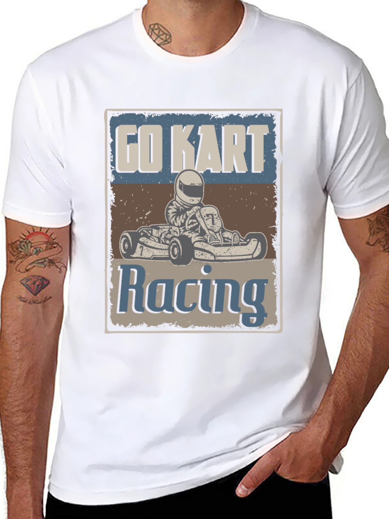 Go Kart Racing Graphic T-Shirt