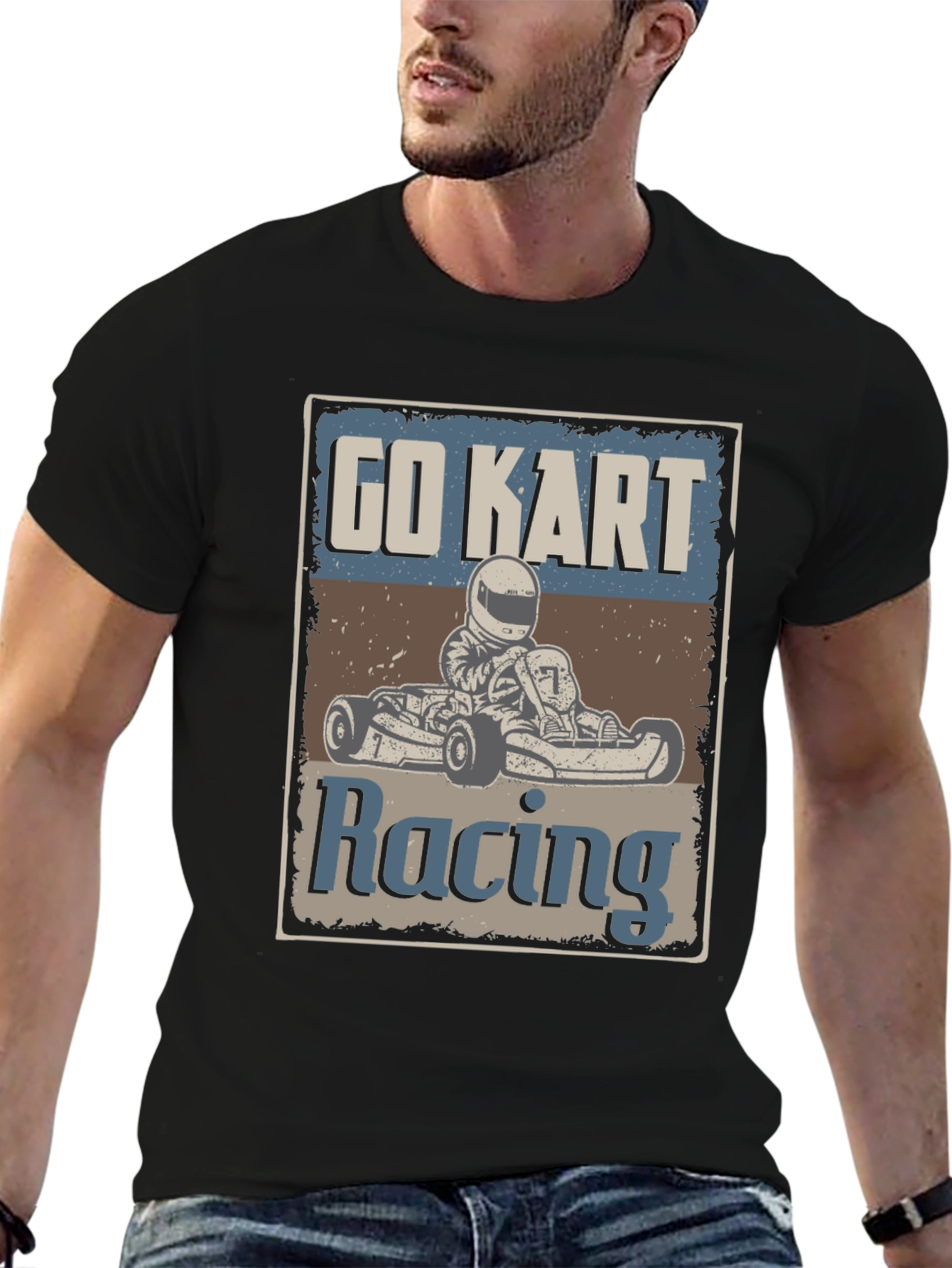 Go Kart Racing Graphic T-Shirt