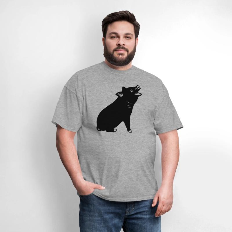 Cheerful pig Shadow image