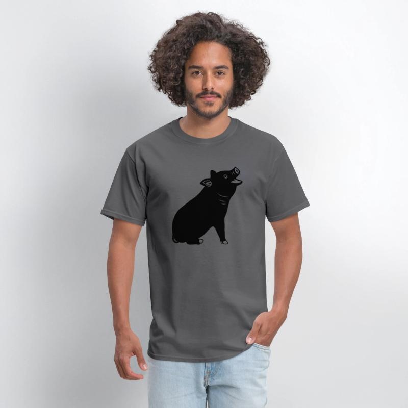 Cheerful pig Shadow image