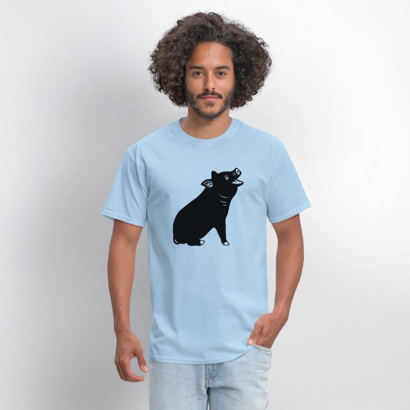 Cheerful pig Shadow image