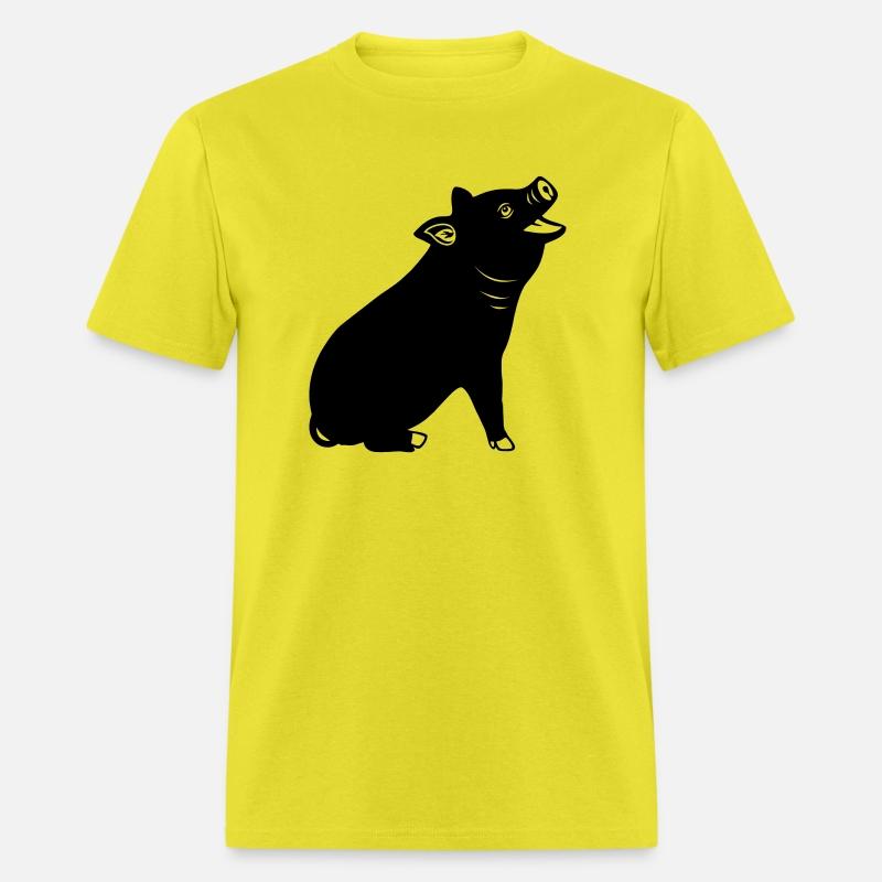 Cheerful pig Shadow image