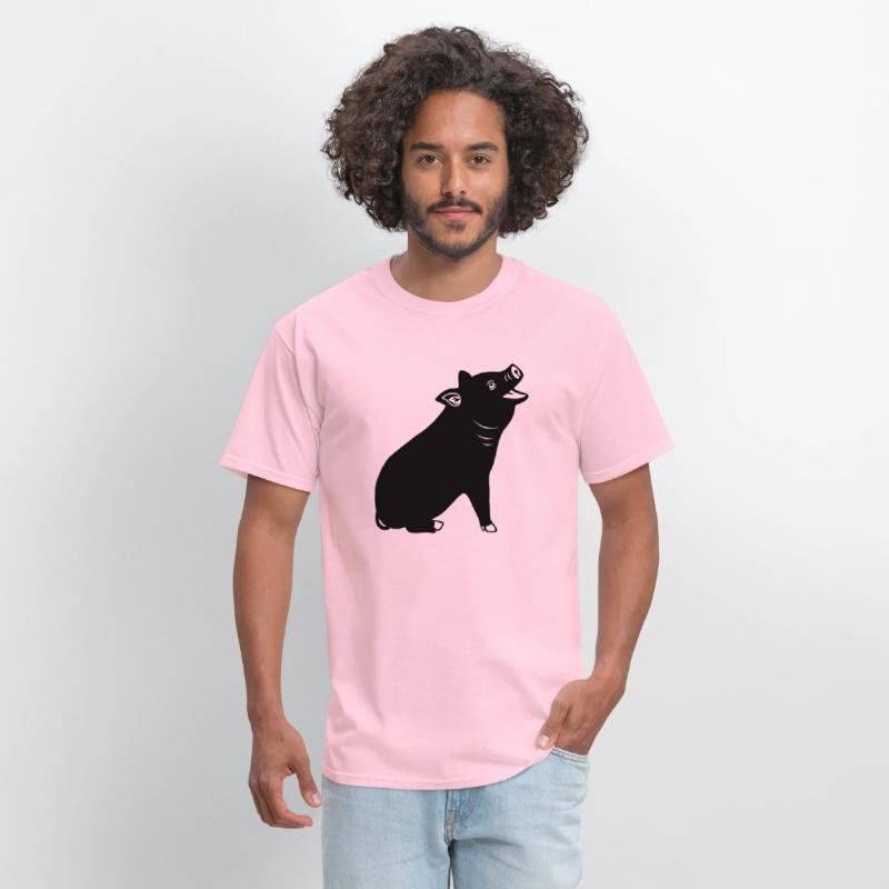 Cheerful pig Shadow image