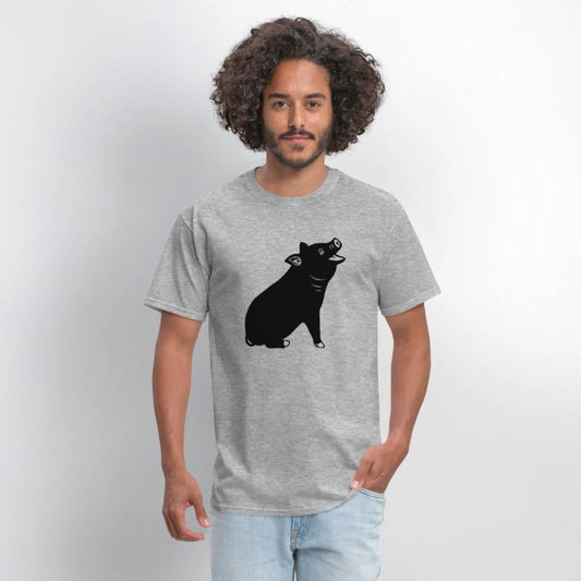 Cheerful pig Shadow image