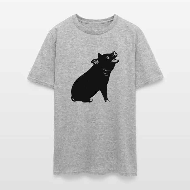 Cheerful pig Shadow image