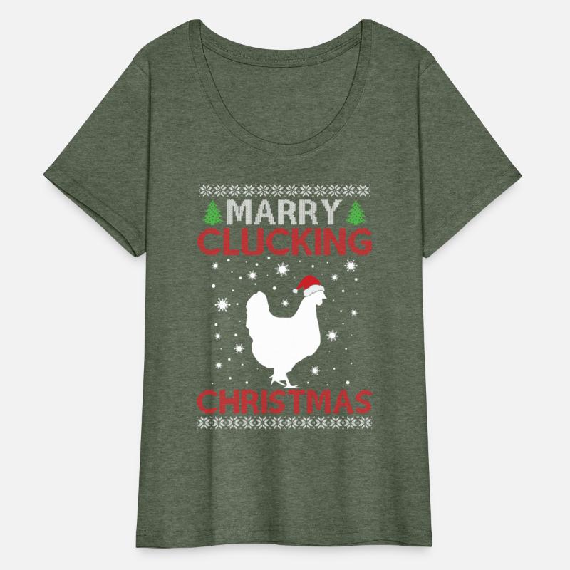 Chicken - Merry Clucking Christmas - Saying Ugly C