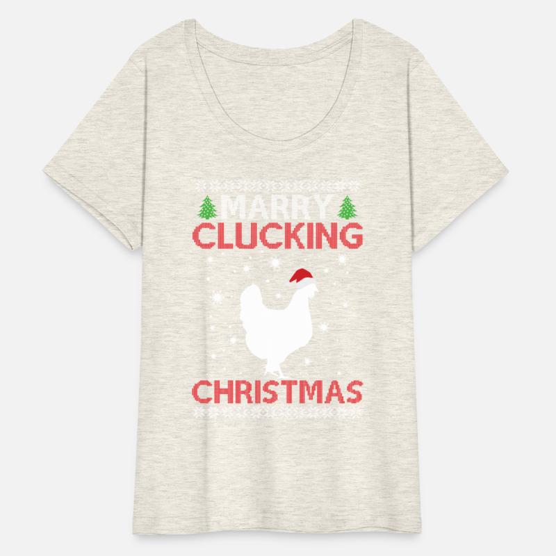 Chicken - Merry Clucking Christmas - Saying Ugly C