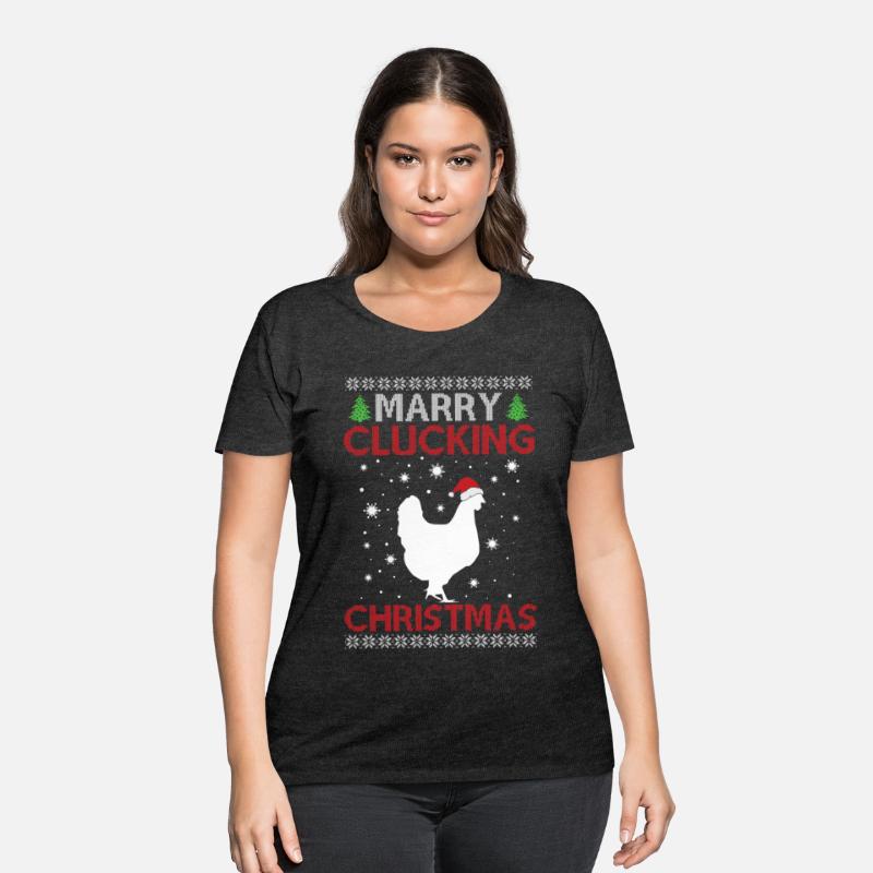 Chicken - Merry Clucking Christmas - Saying Ugly C